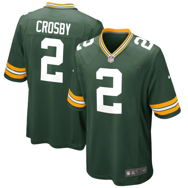 mens nike mason crosby green green bay packers game jersey